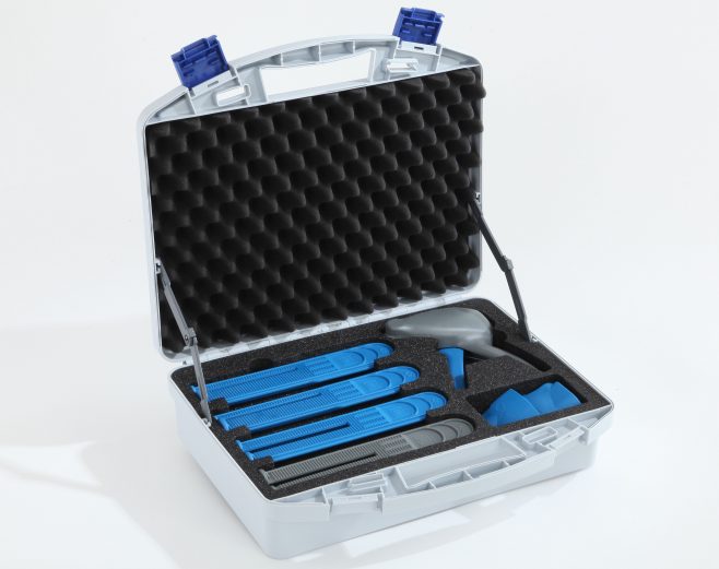 Twist with lidstay and custom foam