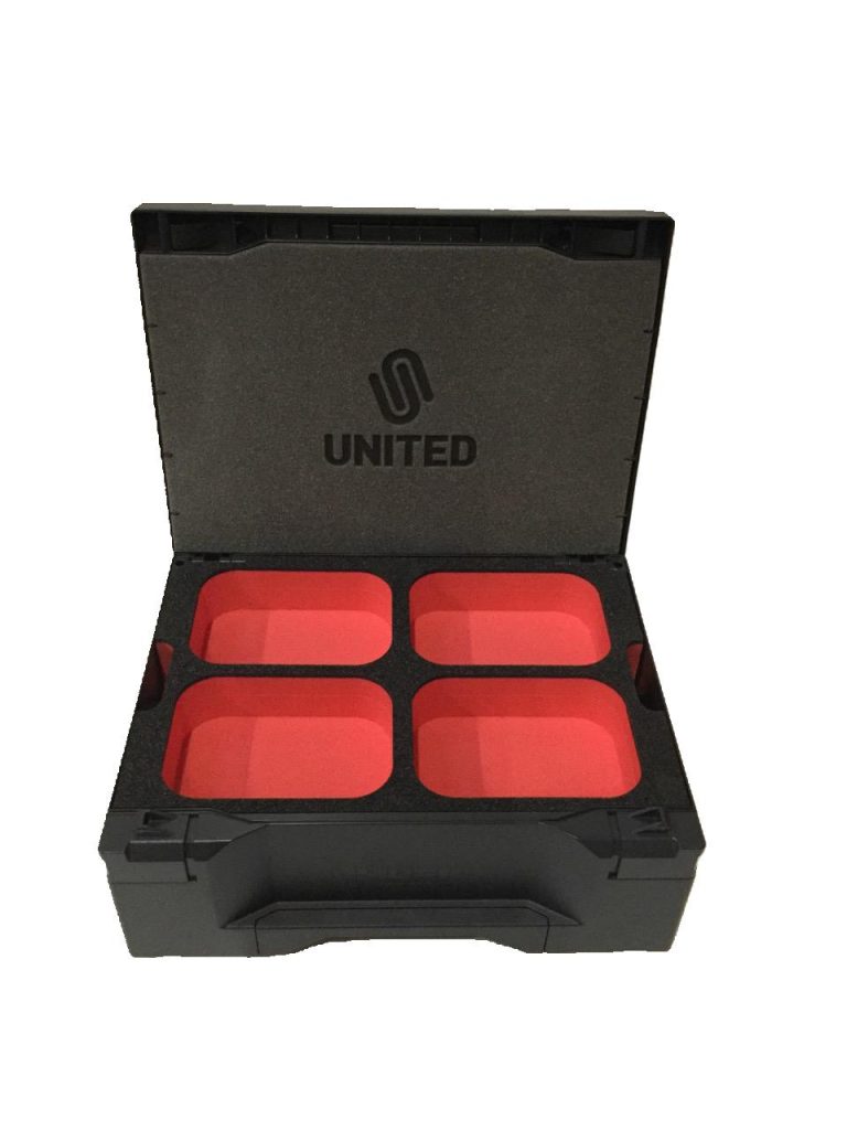 toolbox pro with color foam and laser engraving AUER