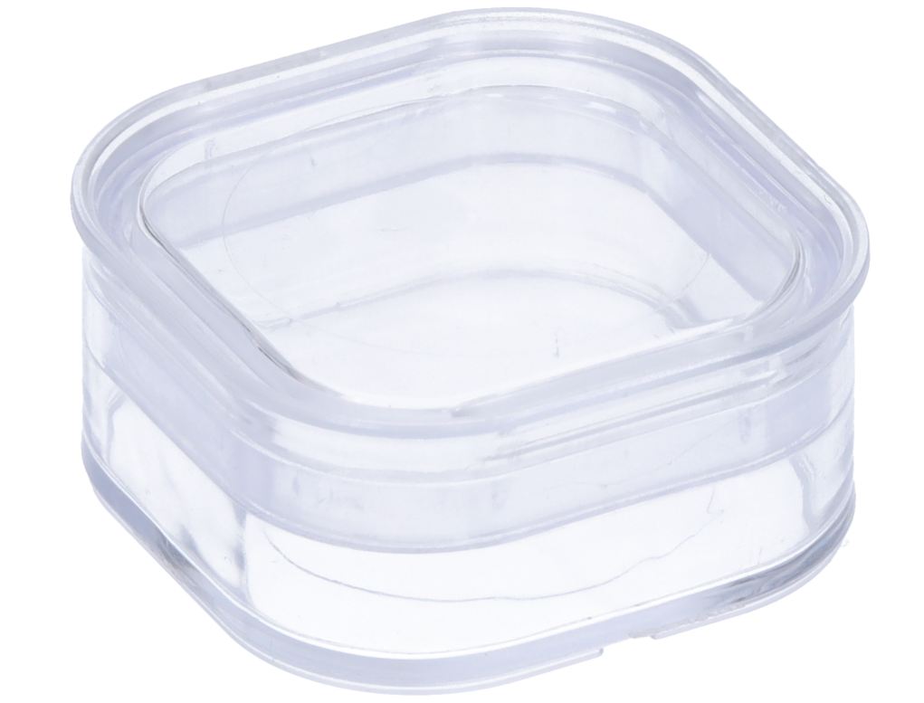Membraan Box 38x38x17mm uitw. (31x31x14mm inw.) transparant