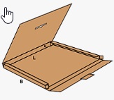 Carton boxes Omdoos Kalenderverpakking EG 3mm bruin