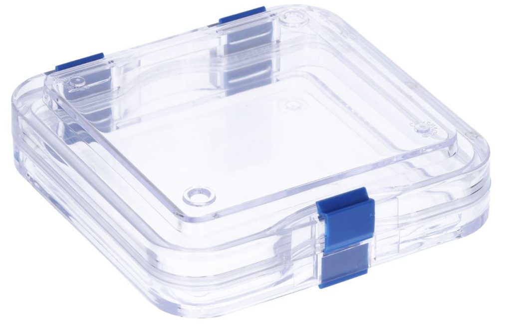 Membraan Box 100x100x30mm uitw. (90x82x25mm inw.) transparant