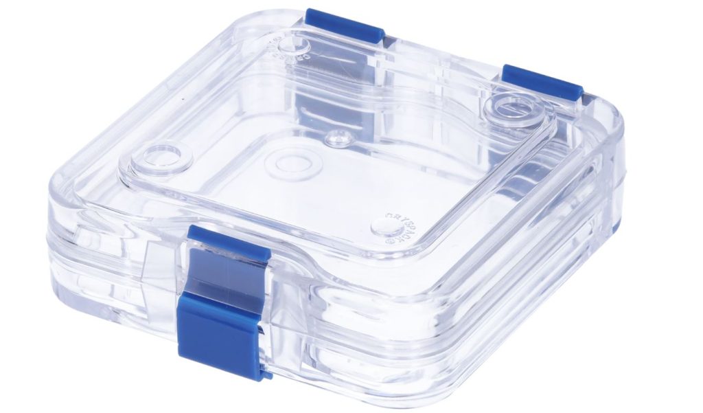 Membraan Box 75x75x25mm uitw. (53x53x21mm inw.) transparant